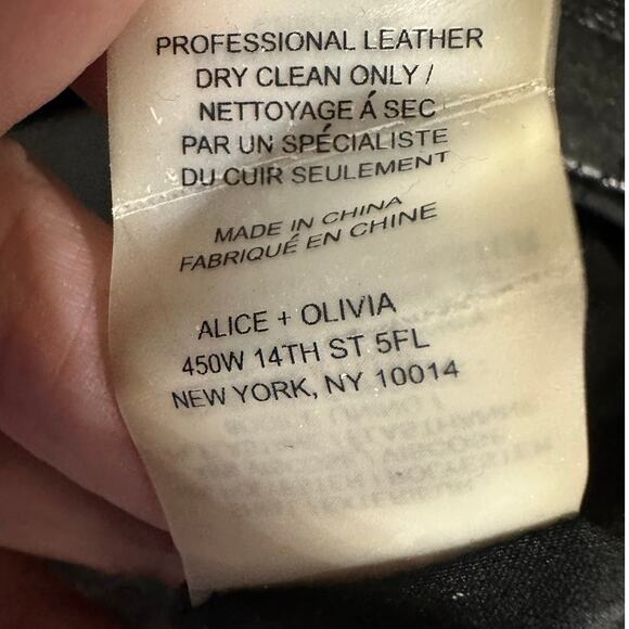 Alice + Olivia Leather Mini Dress New - Picture 9 of 10